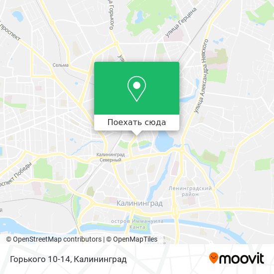 Карта Горького 10-14