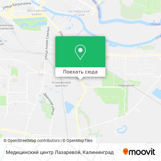 Карта Медицинский центр Лазаревой