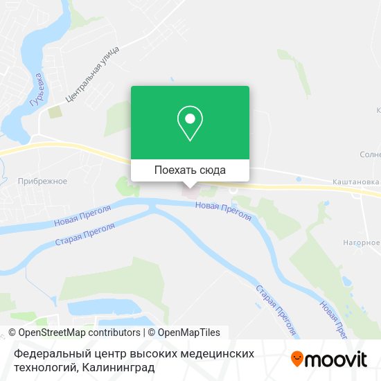 Карта Федеральный центр высоких медецинских технологий