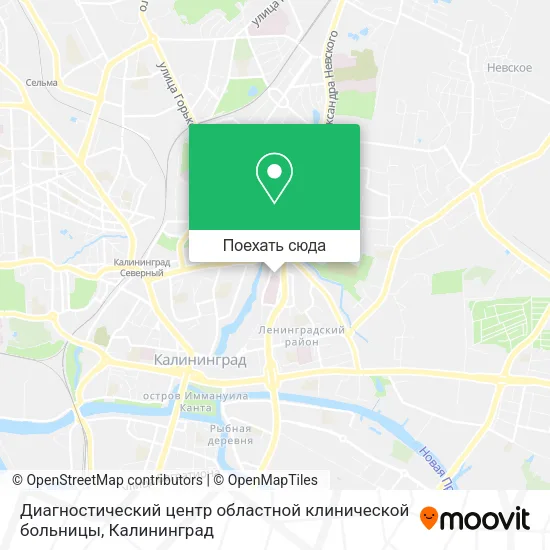Карта Диагностический центр областной клинической больницы