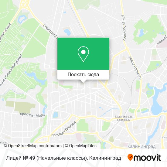 Карта Лицей № 49 (Начальные классы)