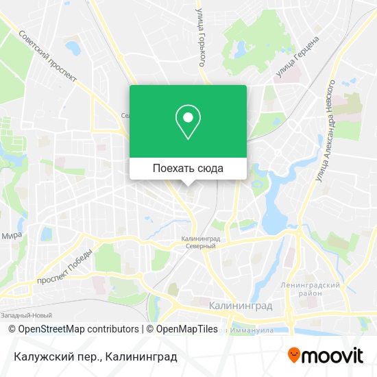 Карта Калужский пер.