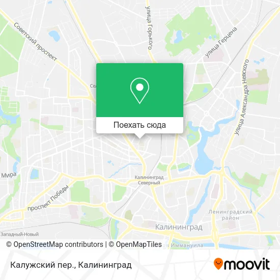 Карта Калужский пер.