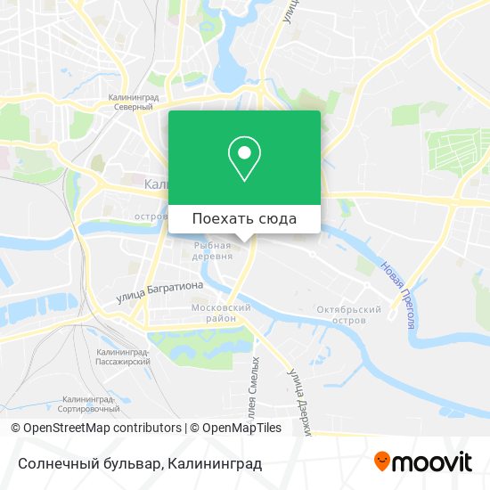 Карта Солнечный бульвар
