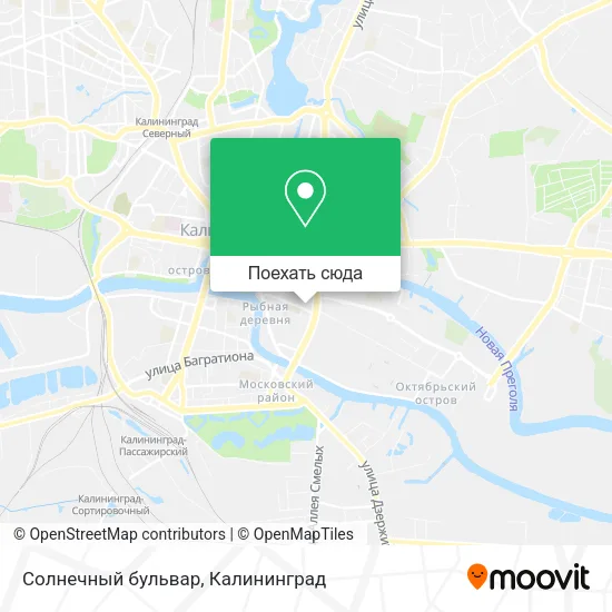 Карта Солнечный бульвар