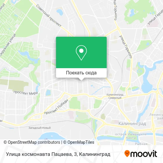 Карта Улица космонавта Пацаева, 3