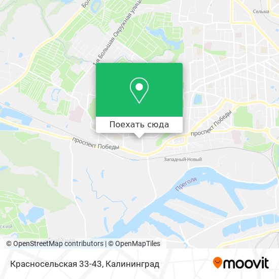 Карта Красносельская 33-43