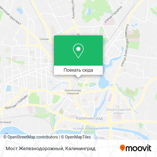 Карта Мост Железнодорожный