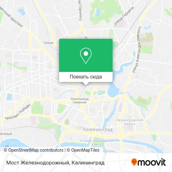 Карта Мост Железнодорожный
