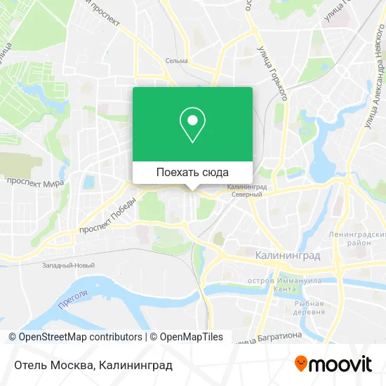 Карта Отель Москва