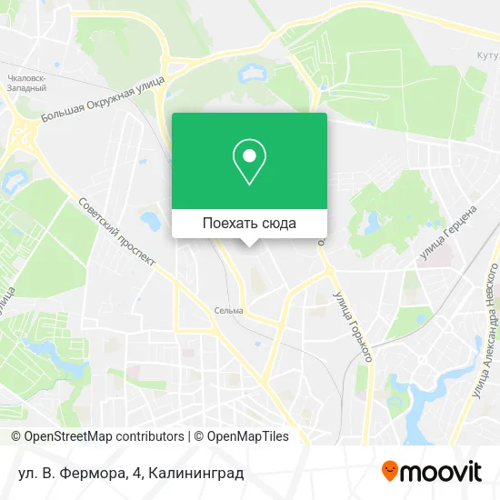 Карта ул. В. Фермора, 4