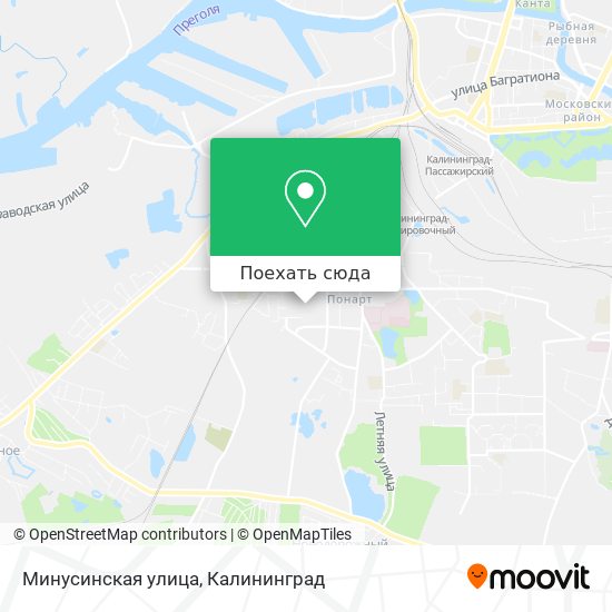 Карта Минусинская улица