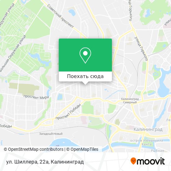 Карта ул. Шиллера, 22а