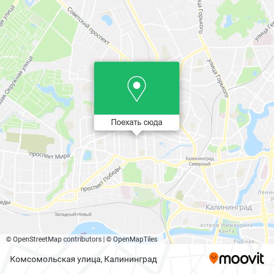 Карта Комсомольская улица