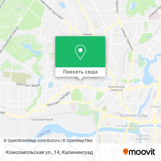 Карта Комсомольская ул., 14