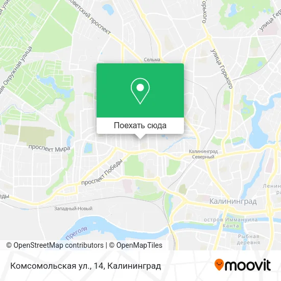 Карта Комсомольская ул., 14