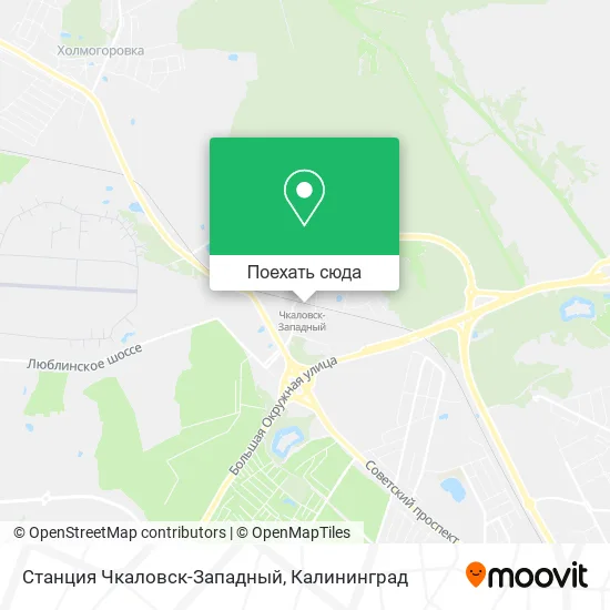 Карта Станция Чкаловск-Западный