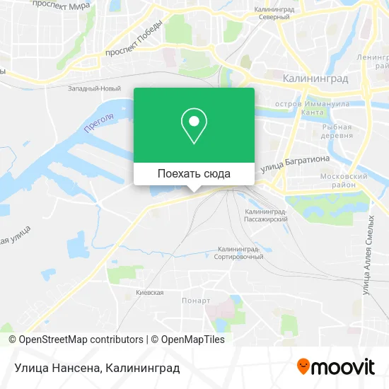 Карта Улица Нансена
