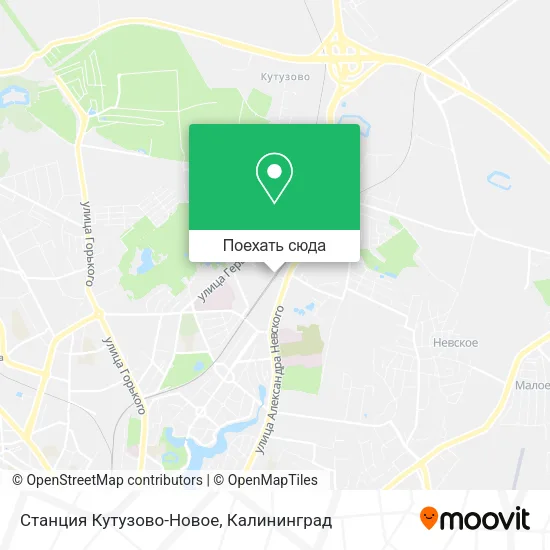 Карта Станция Кутузово-Новое