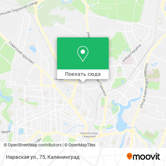 Карта Нарвская ул., 75