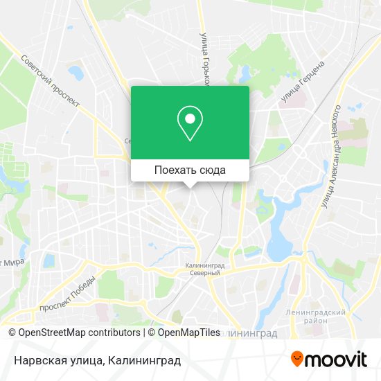 Карта Нарвская улица