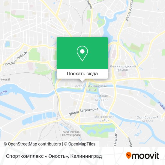 Карта Спорткомплекс «Юность»