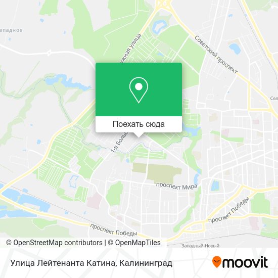 Карта Улица Лейтенанта Катина