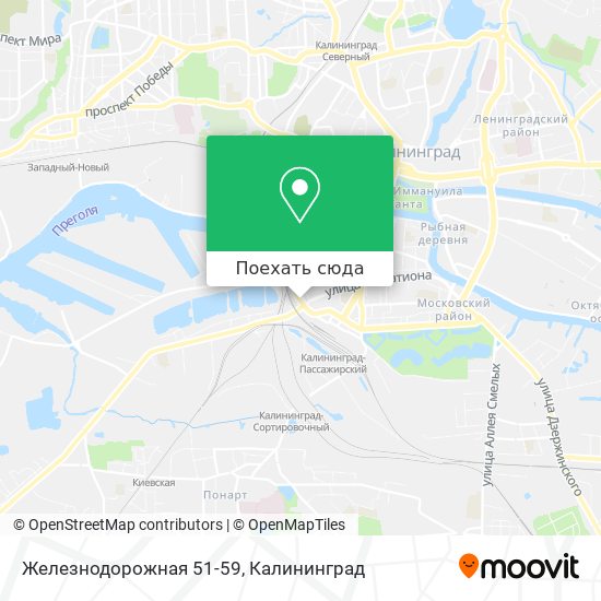 Карта Железнодорожная 51-59