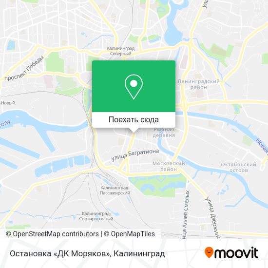 Карта Остановка «ДК Моряков»