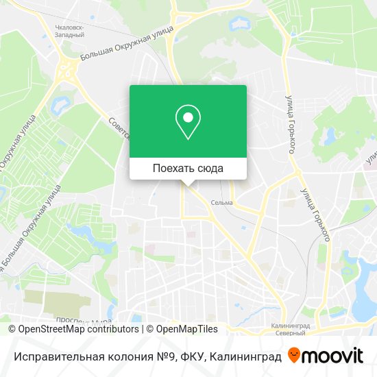Карта Исправительная колония №9, ФКУ