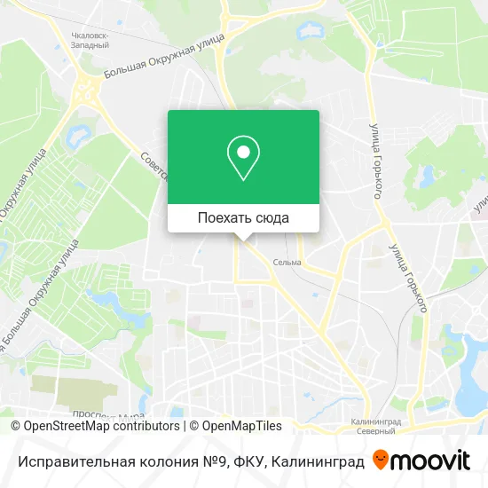 Карта Исправительная колония №9, ФКУ