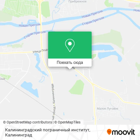 Карта Калининградский пограничный институт