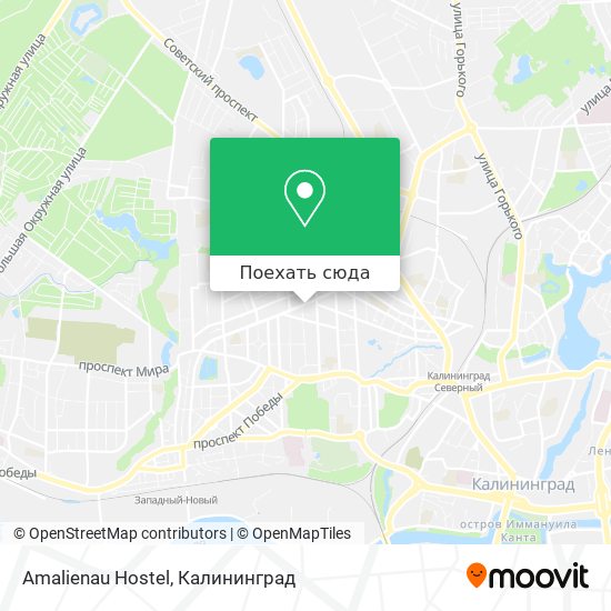 Карта Amalienau Hostel