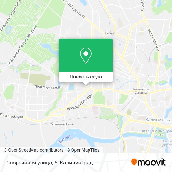 Карта Спортивная улица, 6