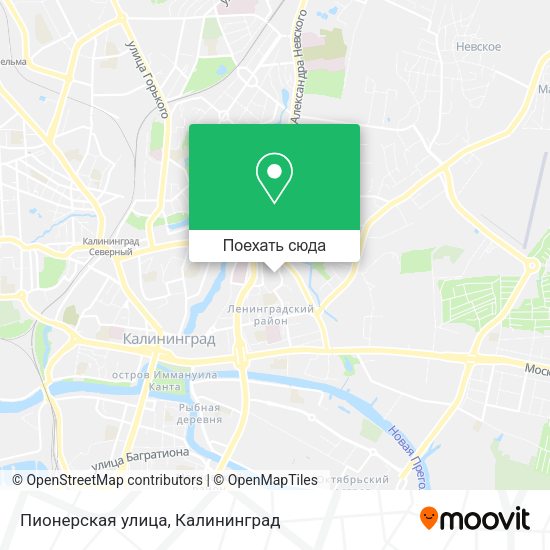 Карта Пионерская улица