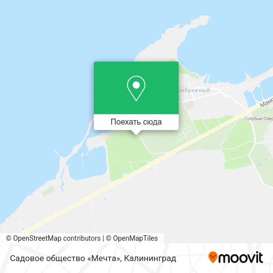 Карта Садовое общество «Мечта»