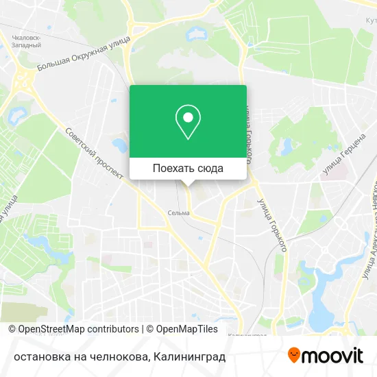 Карта остановка на челнокова