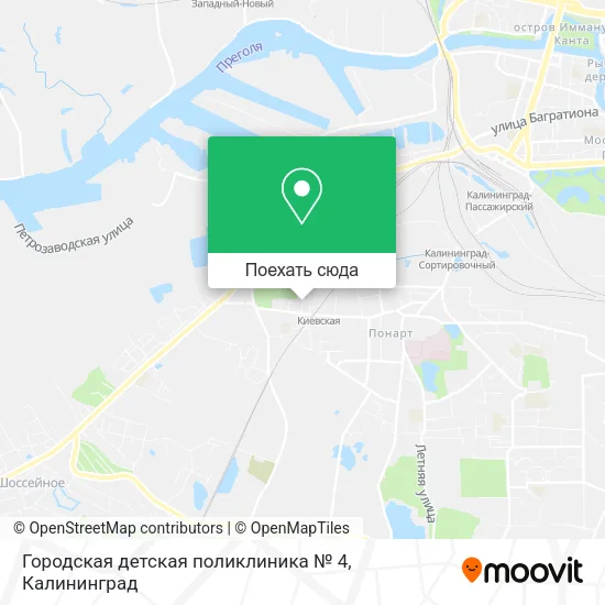 Карта Городская детская поликлиника № 4