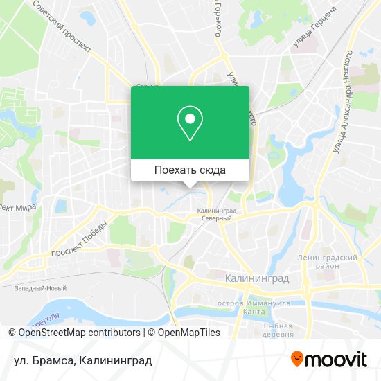 Карта ул. Брамса