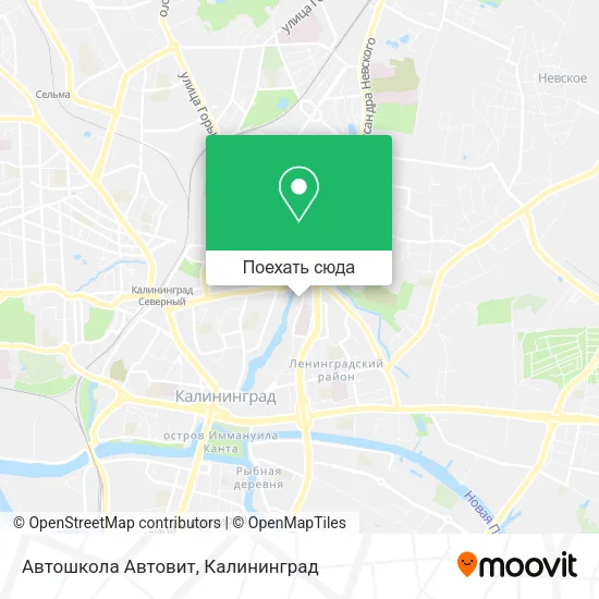 Карта Автошкола Автовит