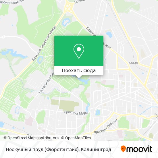 Карта Нескучный пруд (Фюрстентайх)