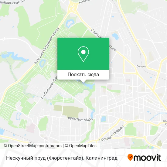 Карта Нескучный пруд (Фюрстентайх)