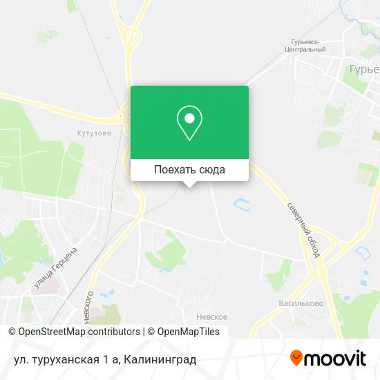 Карта ул. туруханская 1 а