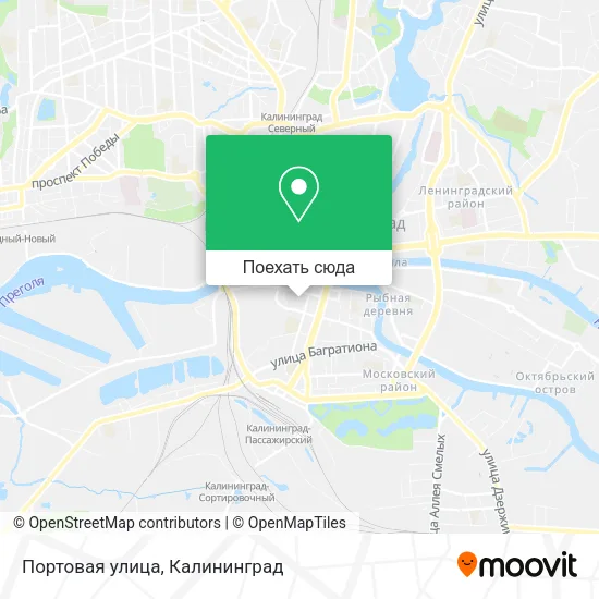 Карта Портовая улица