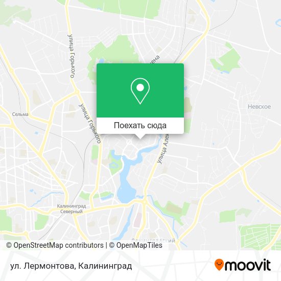 Карта ул. Лермонтова