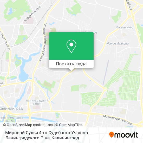Карта Мировой Судья 4-го Судебного Участка Ленинградского Р-на