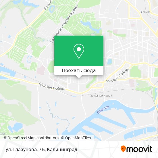 Карта ул. Глазунова, 7Б