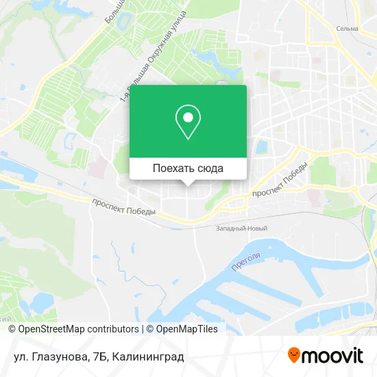 Карта ул. Глазунова, 7Б