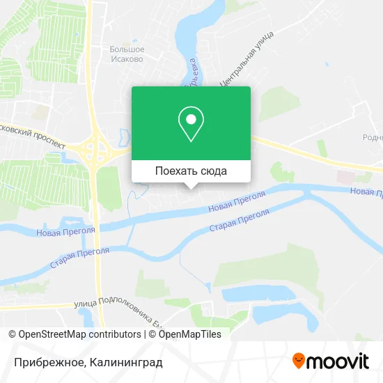 Карта Прибрежное
