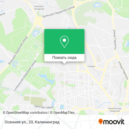 Карта Осенняя ул., 20